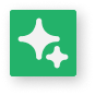 stars on a green background